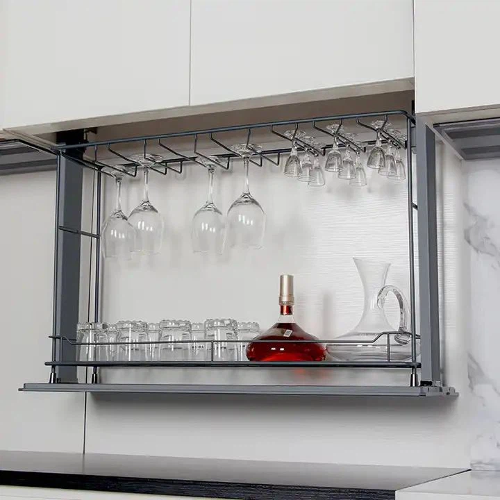 Kitchen Cup Holder Multifunctional Classified Cabinet Storage Rack