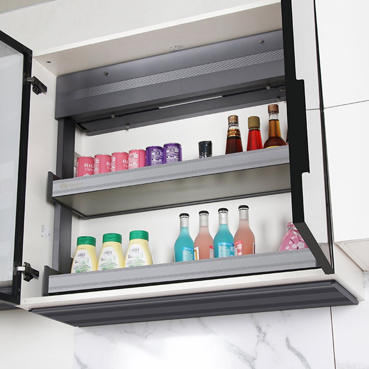 Elevador de estante de almacenamiento de cocina