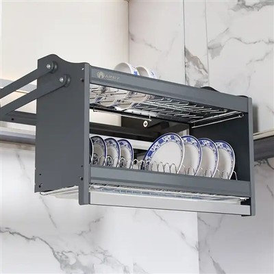 Gabinete de cocina Elevador automático de estantes de aleación de aluminio
