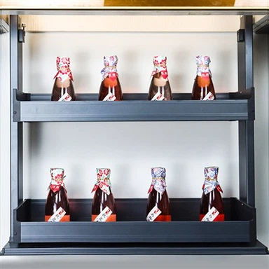 Cesta desplegable eléctrica con elevación automática de gabinete para hogar inteligente