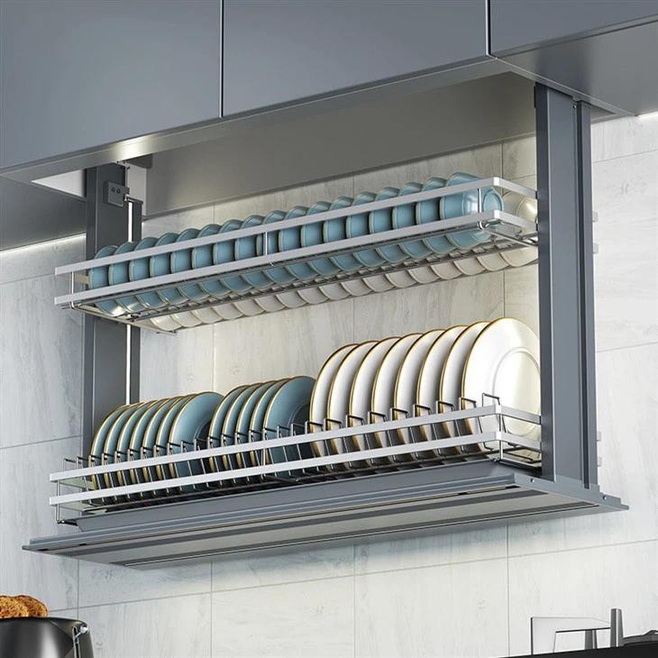 Kitchen Hardware Electric Lift Dish Rack
