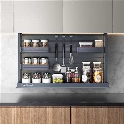 Gabinete eléctrico de elevación inteligente de cocina con hardware de altura ajustable