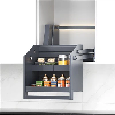 Hot Sale Smart Kitchen Electric Adjustable Wall Cabinet Lift System Pull Down Dish Rack Organizer